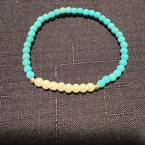 Turquoise and Pearl bracelet.